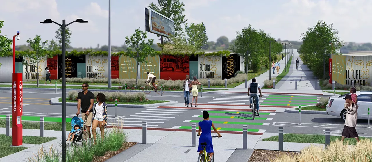 Joe Louis Greenway This project calls for transforming a former rail corridor into a 27.5-mile pathway that would connect 23 Detroit neighborhoods, as well as Hamtramck, Highland Park, and Dearborn. Groundbreaking on the $240 million, 10-year project started in 2021.