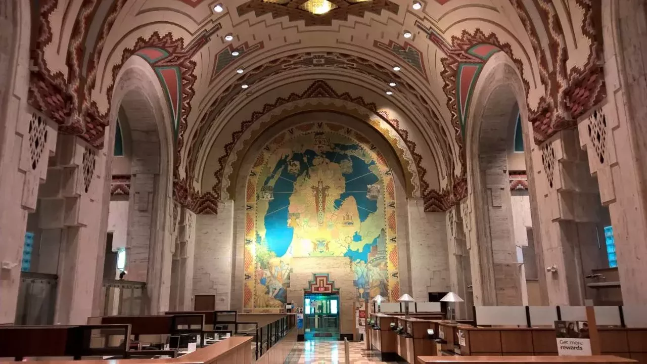 Guardian Building Wirt C. Rowland designed this towering structure that's since been nicknamed the Cathedral of Finance. Pure Detroit provides tours through the building every Saturday and Sunday. 500 Griswold St., Detroit; 313-963-4567 Photo via Wiki Commons