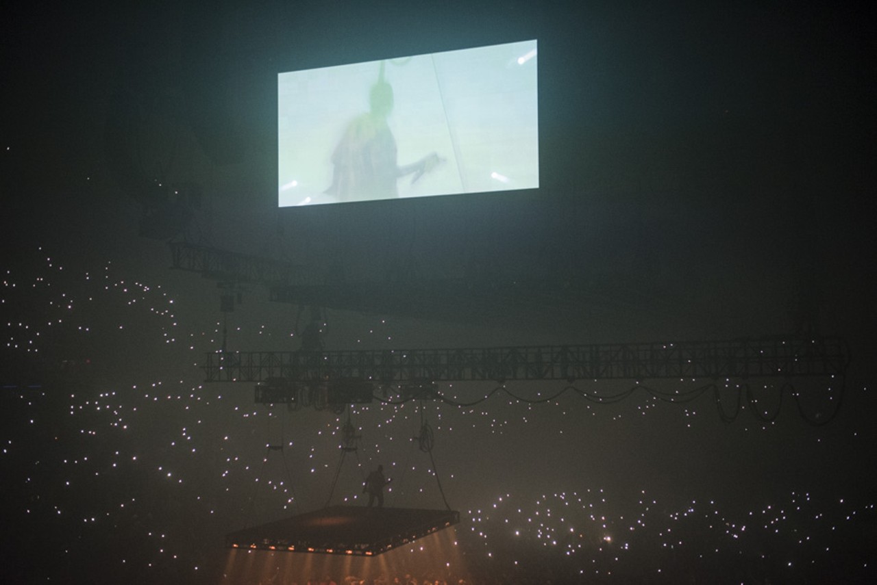 15 photos of Kanye West's spaceship @ Joe Louis Arena