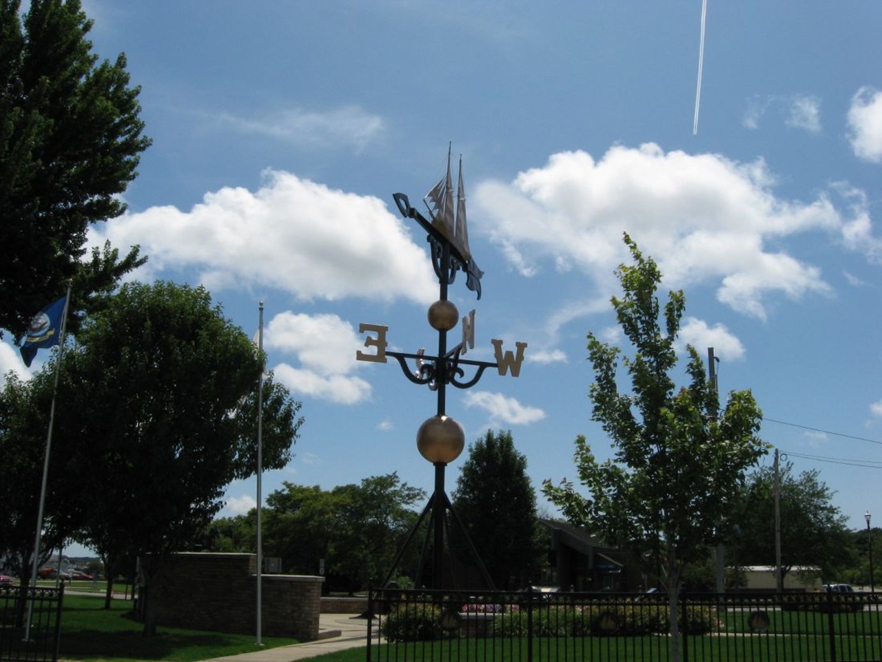 World&#146;s Largest WeathervaneCorner of Dowling & Water Street, 
MontagueMontague, Michigan is home to the world&#146;s largest weather vane, located at the corner of Dowling and Water street. Weighing over 4,000 pounds, the structure stands at 48 feet tall with an arrow measuring 26 feet long. The weather-vane, which is fully functional, has a working weather station with foot access available for visitors to use.
Photo via Bill McChesney / Flickr Creative Commons