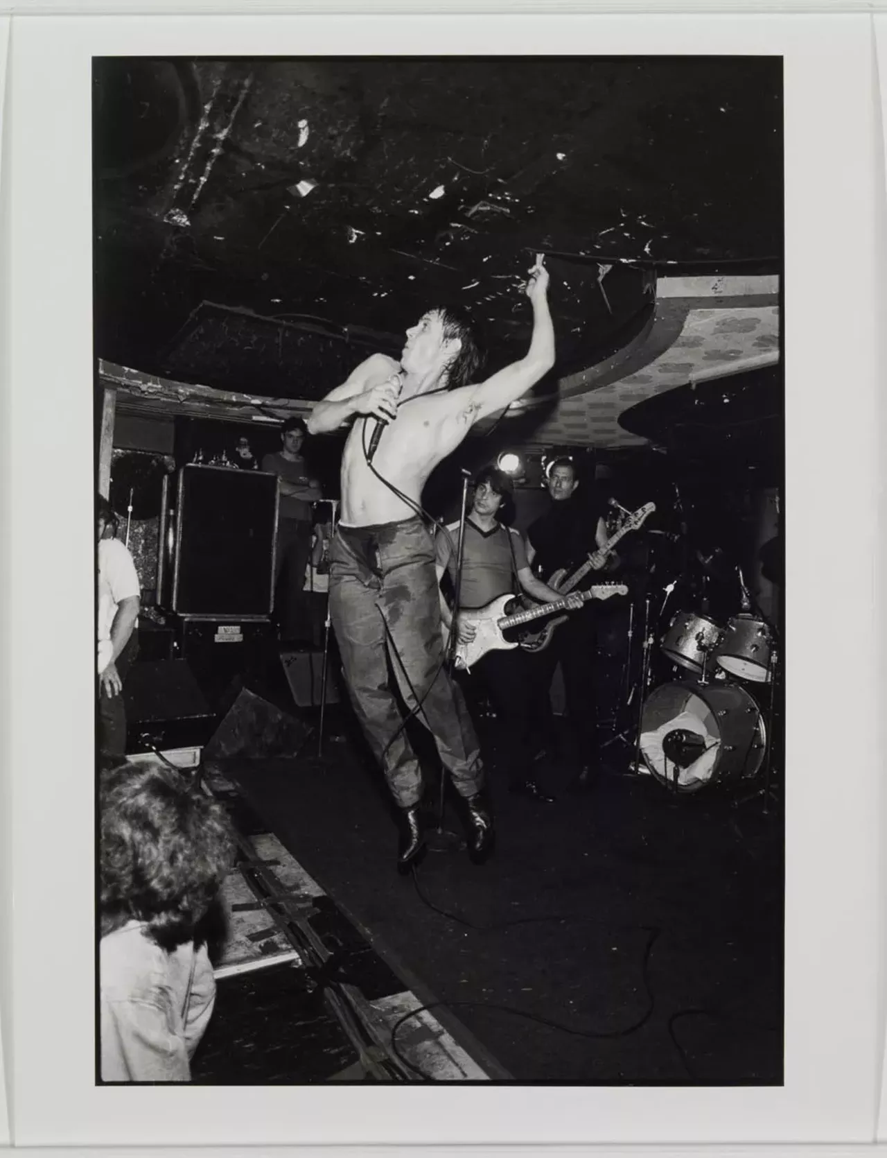 "Iggy Pop, Bookies Club 870, 1980," Sue Rynski, 1980, gelatin silver print. Detroit Institute of Arts