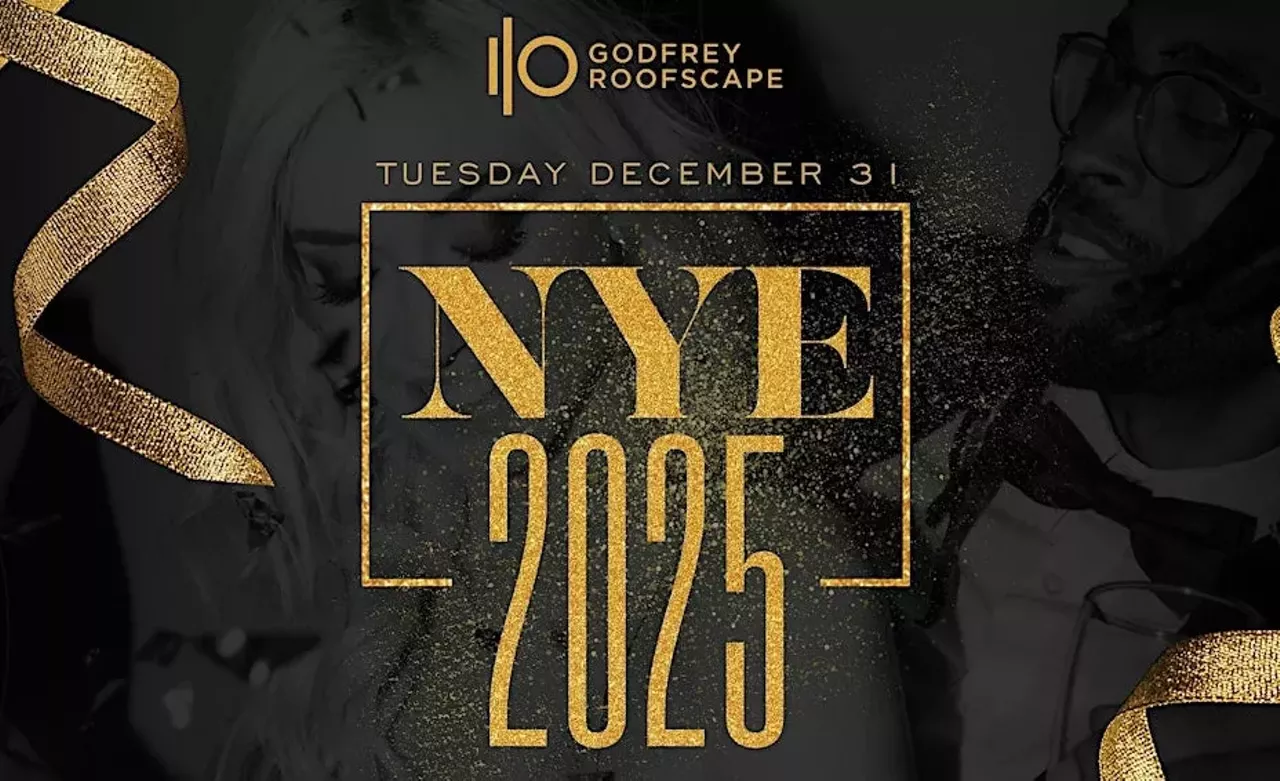 NYE Celebration at the Godfrey Hotel The Godfrey Hotel | 9 p.m.–2 a.m. | $100 Ring in the new year in luxury at The Godfrey Hotel's rooftop, offering stunning panoramic city views and a night full of dancing. Indulge in a deluxe buffet, enjoy a welcome cocktail, and raise a glass with a champagne toast at midnight. For those seeking an extra-special experience, premium table reservations are available on the I|O website.
