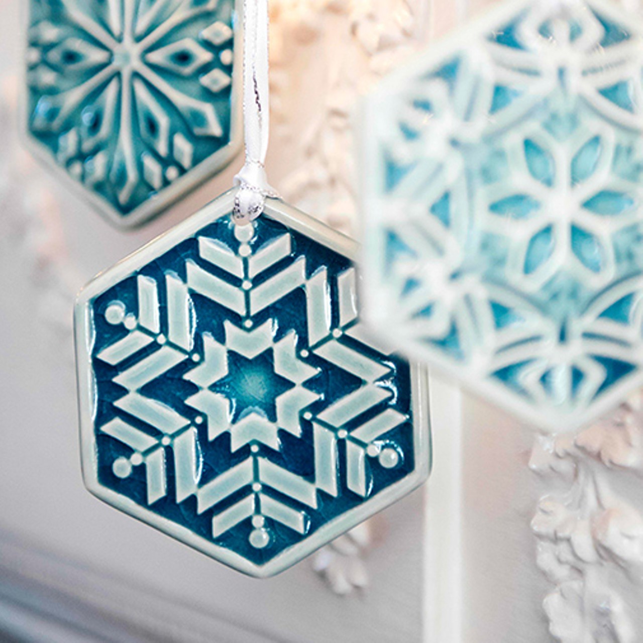Snowflake ornament.
