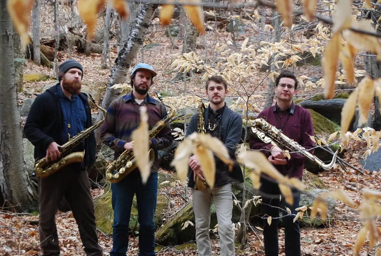 Travis LaPlante&#146;s face-melting saxophone quartet is so good at weaving thick lines of sound together in a hypnotic and rhythmic way to make this giant um, sound-quilt, just for you. It&#146;s obviously informed by the fringes of minimalist music, but it&#146;s a music as sensitive to improvisation and nuance as the finest jazzers. Classical heads, rock &#146;n&#146; roll meatheads, and way-out hop-heads will all swoon, fall in love, and fight one another over the Battle Trance effects on sale at the merch table. There might not be a better-named band out there. And if you actually go to this show and do not enjoy the fuck out of it, you are legally and ethically entitled to pelt this reviewer (Mike McGonigal) in the face with a very rotten tomato. Saturday, 10/15; Battle Trance @ Trinosophes; Doors at 8 p.m.; 1464 Gratiot Ave., Detroit; trinosophes.com; $10.