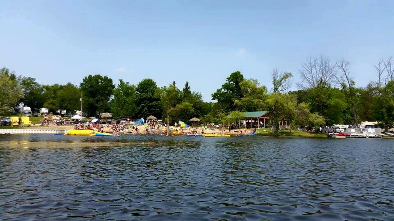 Taylor&#146;s Beach Campground6197 N. Burkhart Road,
Howell, MI 48855 | 517-546-2679If you don't mind camping with a bunch of families (cough cough, kids, cough cough), head to Howell for some fun in the sun. Wooded, rolling hills, trails, great fishing, swimming and sunsets, this place makes 'Up North' feel close to home. Best news is: the campground is on Cook Lake, only 60-90 minutes from metro Detroit. (Photo via Facebook, Taylor's Beach Campground)