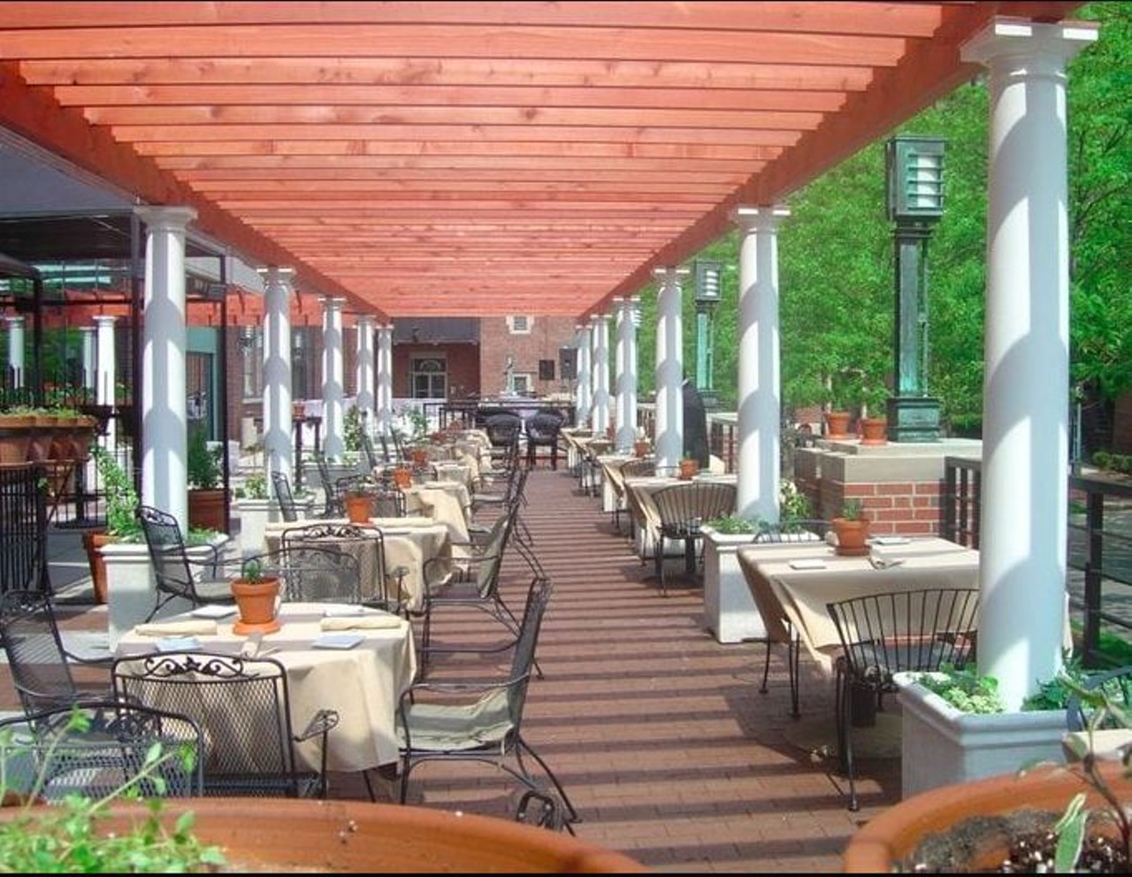 Rattlesnake Club
300 River Place Drive, Detroit
This premier dining experience is not one you want to miss out on. Enjoy lunch, dinner and even happy hour on the Garden Terrace with views of the RiverWalk, Detroit and Canadian skylines. 
Photo via The Rattlesnake Club Yelp