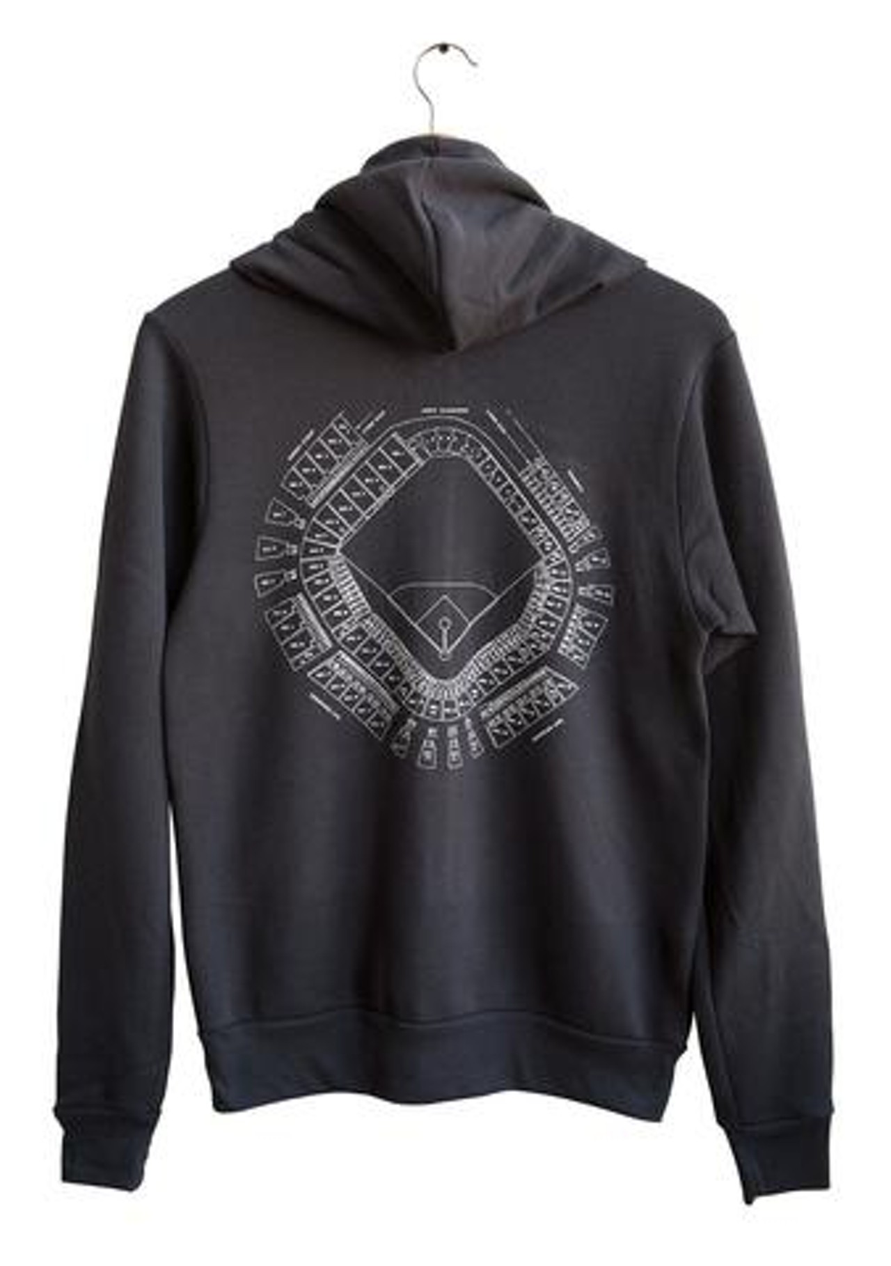 Navin Field blueprint hoodie, $42.