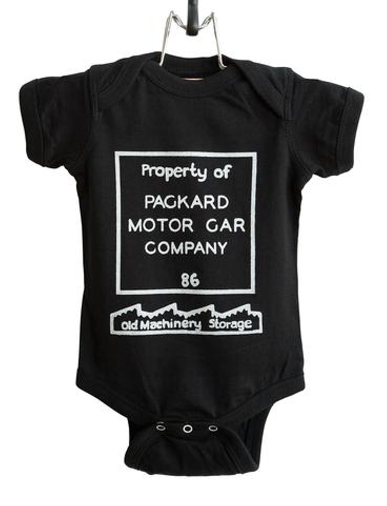 Packard Plant infant snapsuit, $18.