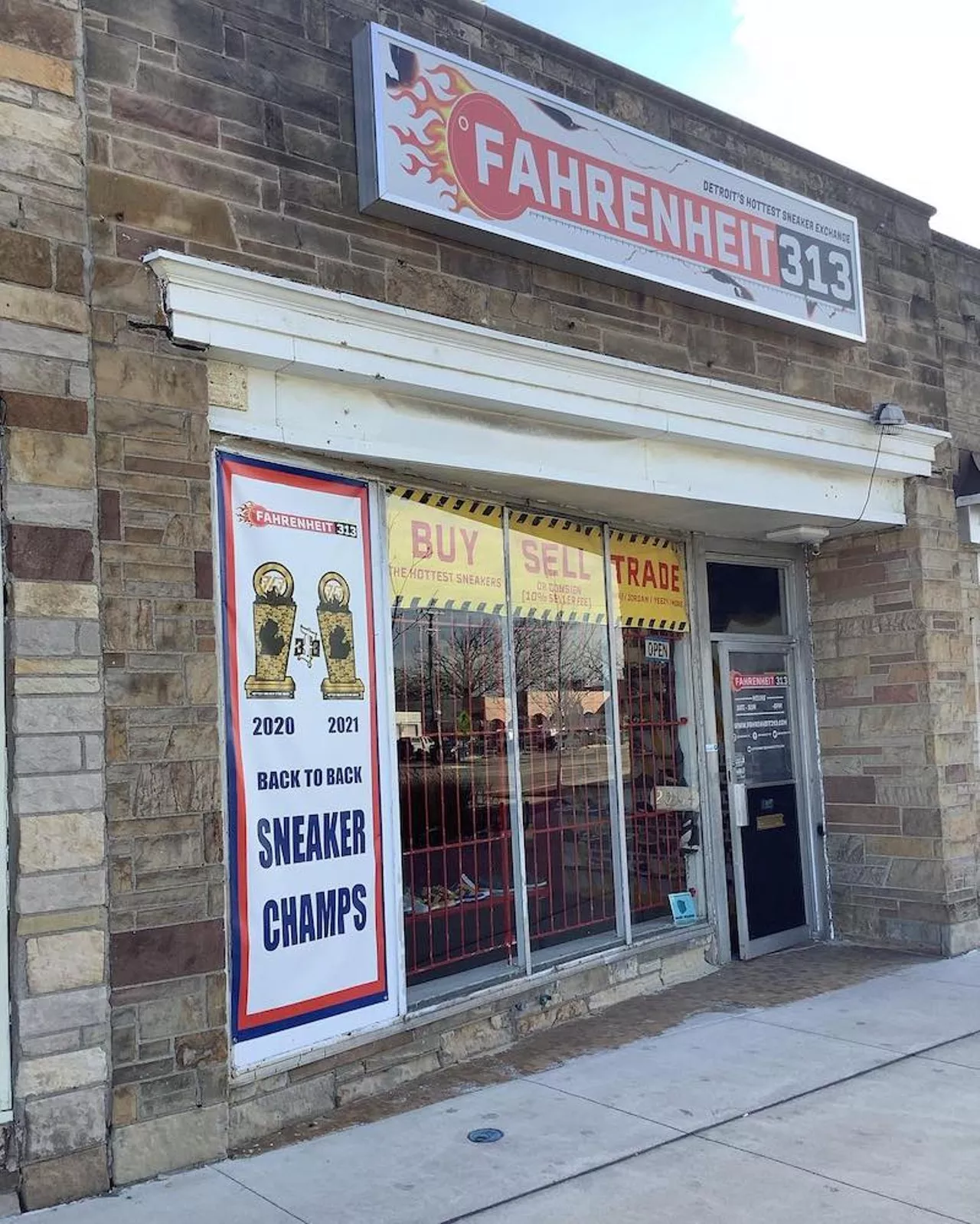 Fahrenheit 31320114 Livernois Ave., Detroit; 313-646-6043; fahrenheit313.com If Wall Street were a sneaker store, it would be Fahrenheit 313. The sneaker exchange shop allows customers to not only purchase sneakers, but trade and consign them as well. If there was a drop that you missed, you might get lucky finding that special sneaker here.