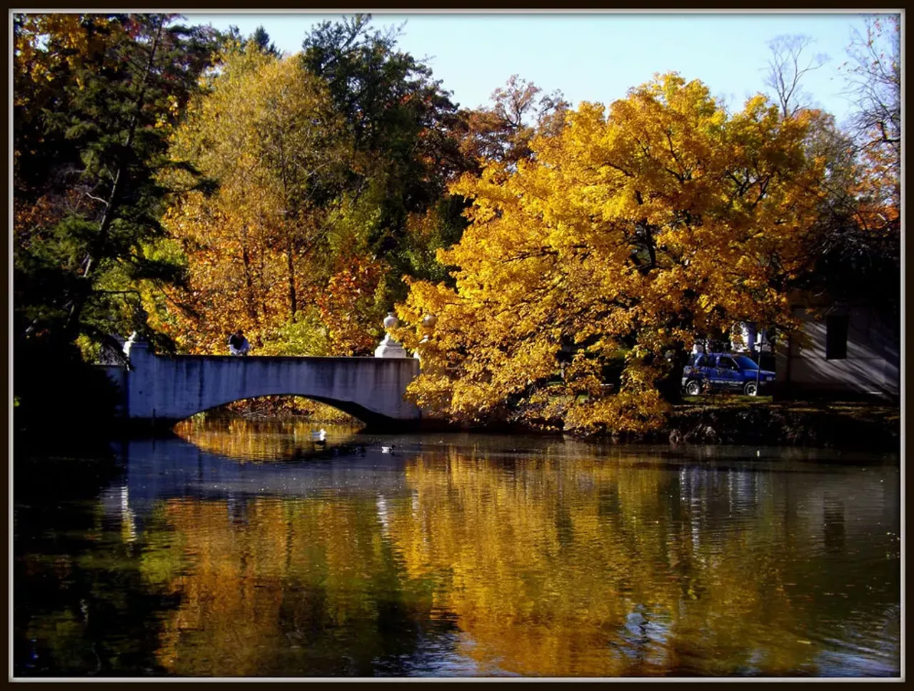Willow Lake Oxford is more to the beautiful Willow lake and that beautiful bridge. Give some food to your eyes and go see these amazing leaves. Photo via Flickr.