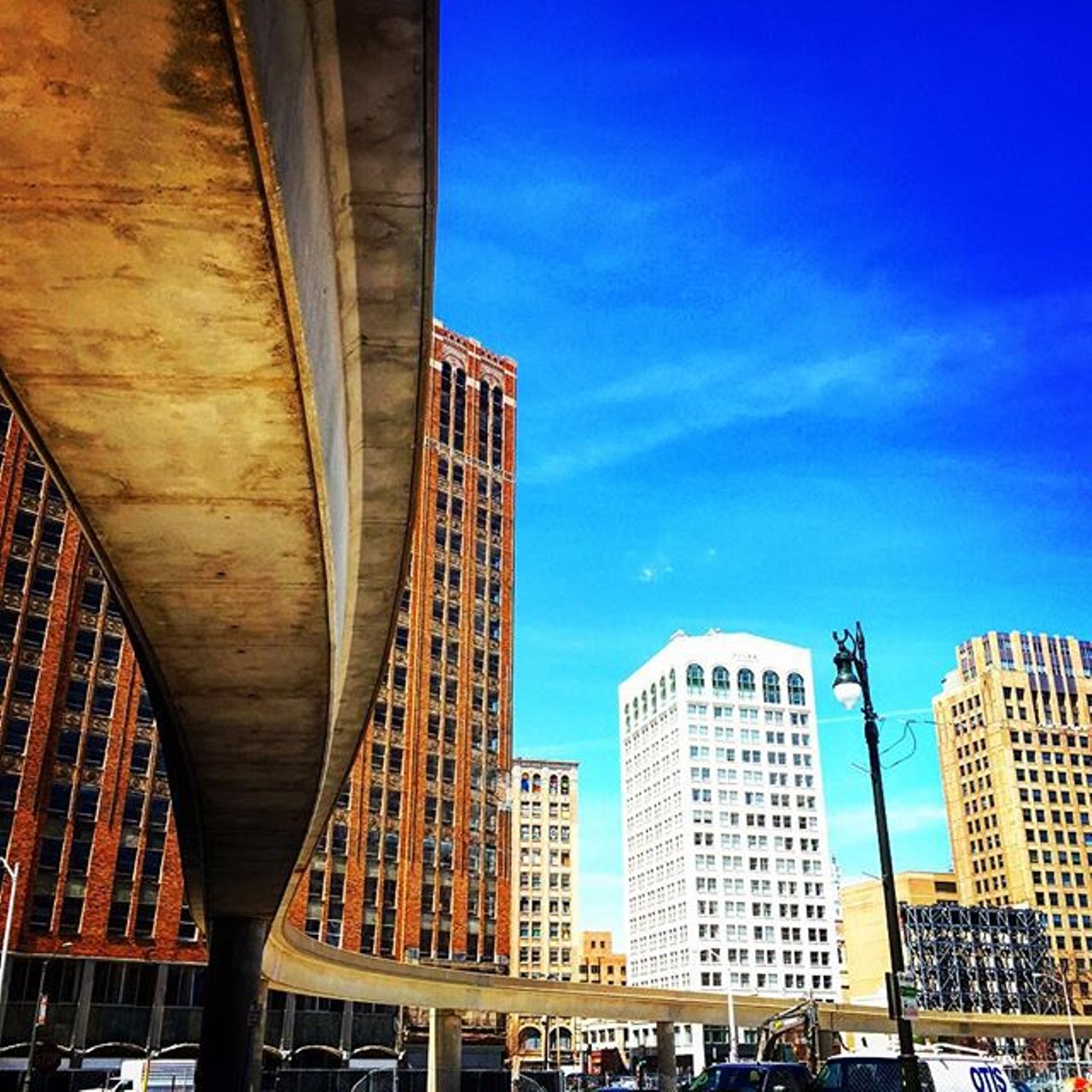 The winding tracks sure look cool, now if only they actually went somewhere.... (Photo via Instagram, @breatheindetroit)