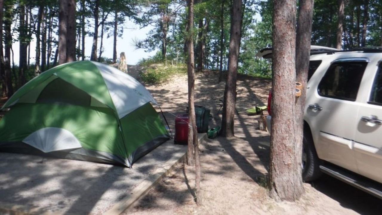 20 beach camping spots within driving distance of Detroit