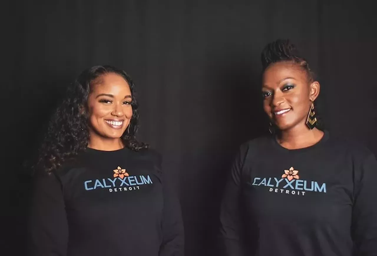 Calyxeum calyxeum.com Calyxeum is a Black woman-owned medical cannabis growing and processing business in the 7th District on Detroit's west side. Headed by Latoyia Rucker and Rebecca Colett, Calyxeum is creating a minority inclusive space in the cannabis cultivation and processing industry. Photo courtesy of Calyxeum