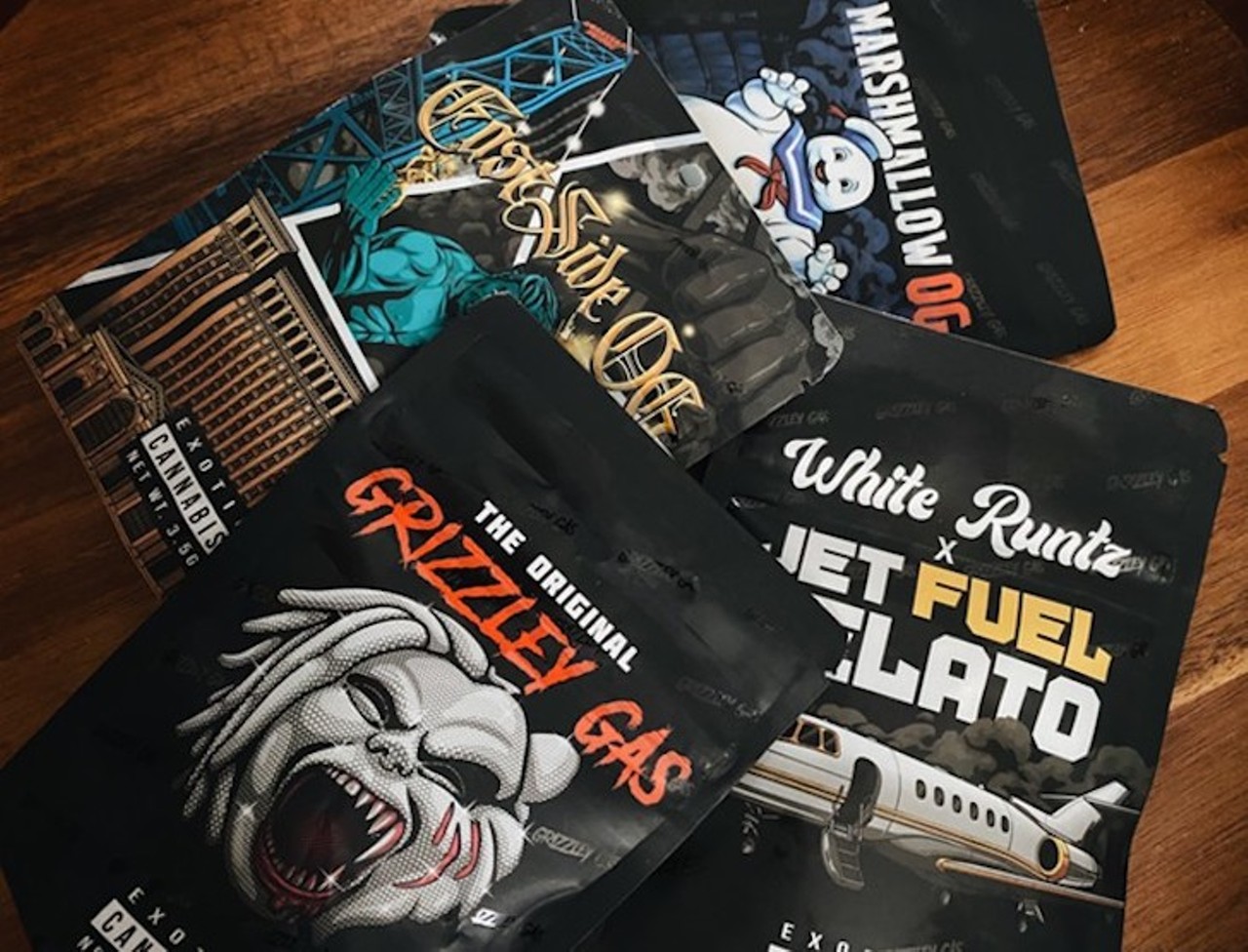 Grizzley Gas
Rapper Tee Grizzley debuted his line of cannabis, Grizzley Gas, last August. The full line of products includes The Original Grizzley Gas, Marshmallow OG, Jet Fuel Gelato, and East Side OG, and are available to purchase at Levels Cannabis in Center Line. If you&#146;re curious about what the strains are like, read our review.
Photo via Alex Washington