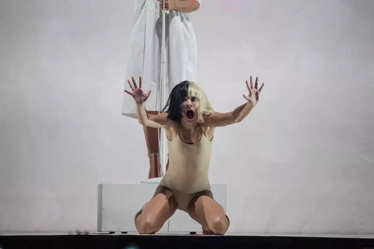 Sia performs at the Palace of Auburn Hills on The Nostalgic For The Present Tour. 10-15-16