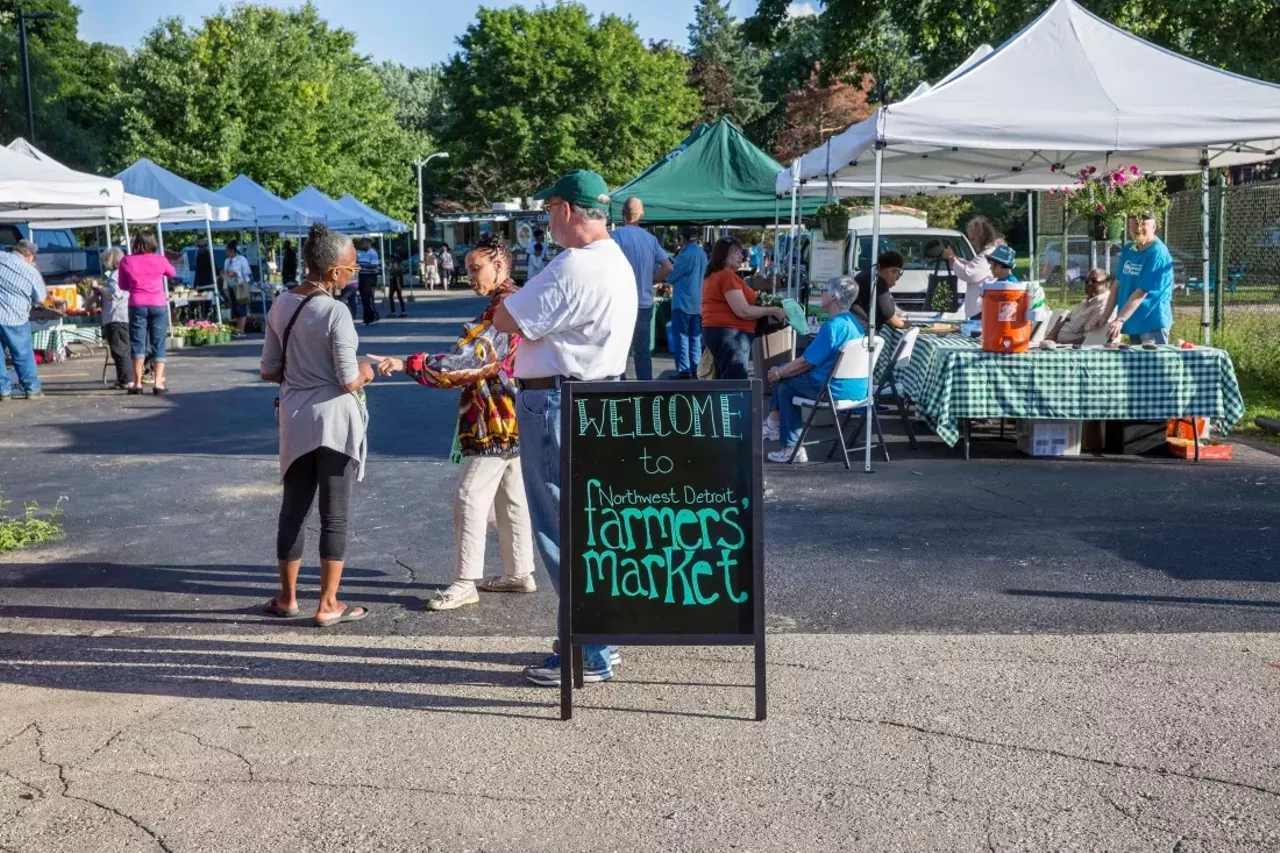 Northwest Detroit Farmers Market Thursdays, 4-8 p.m., June 22- Oct. 12; 8445 Scarsdale St., Detroit; grandmontrosedale.com/ndfm This market happens every Thursday at the North Rosedale Park Community House in Detroit, where you can find fresh produce, family friendly activities, and live music.