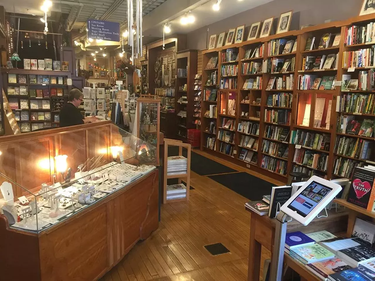 Crazy Wisdom Bookstore and Tearoom 114 S. Main St., Ann Arbor, 734-665-2757, Open 10 a.m. to 11 p.m. Another Ann Arbor book stop, Crazy Wisdom has been locally owned and independent since 1982. Crazy Wisdom specializes in the subjects of holistic health, body, mind therapies, psychology, Buddhism, alternative spiritual practices, spiritual development, and consciousness. Tea is always available in the Tea Room &#151; try their April Drink Specials for soothing seasonal sipping. Photo via Facebook 