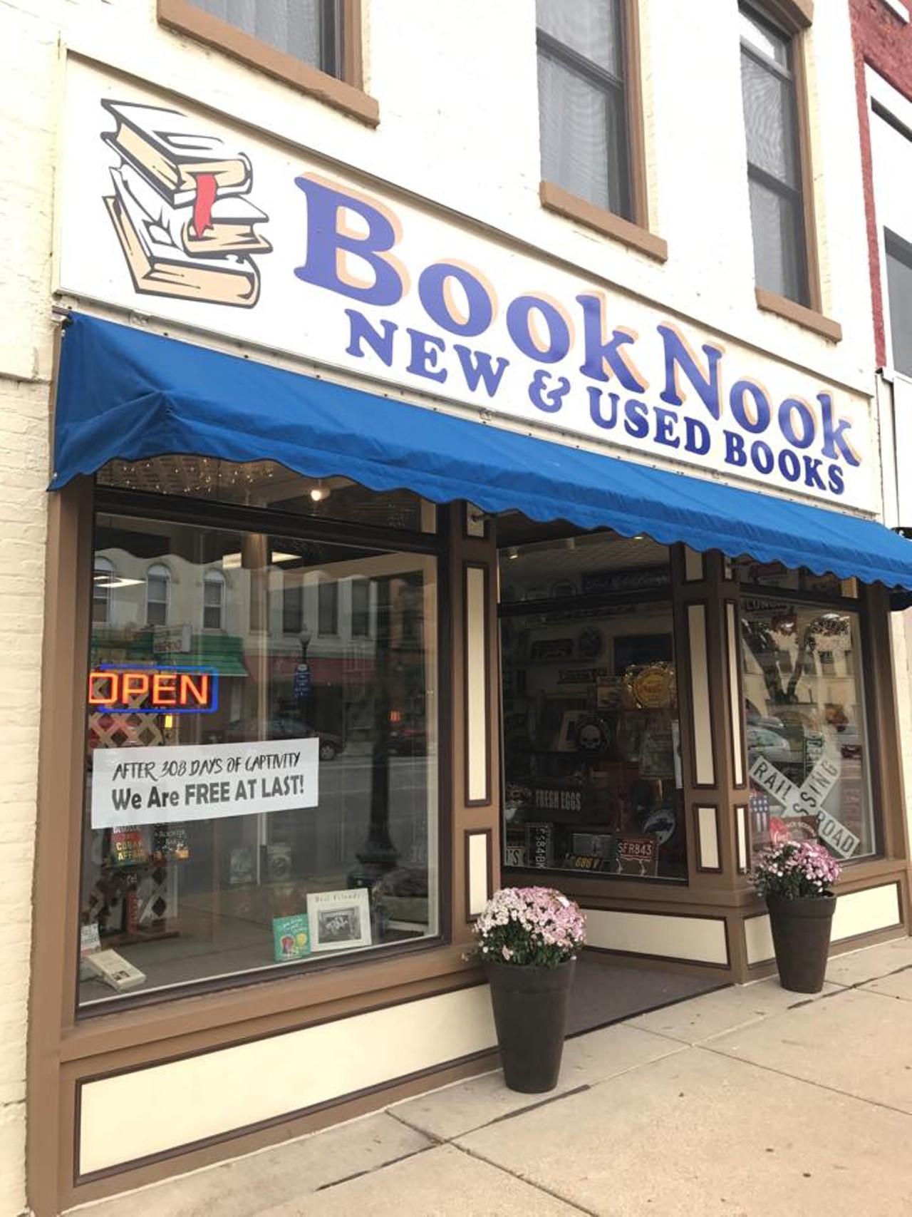 The Book Nook 
42 Monroe St., Monroe; 734-241-2665; Open noon to 6 p.m.
This locally owned bookstore has been in business long before e-readers and Kindles. Established in 1969, Monroe&#146;s Book Nook boasts 1,000 square feet of books.   
Photo via  Facebook 
