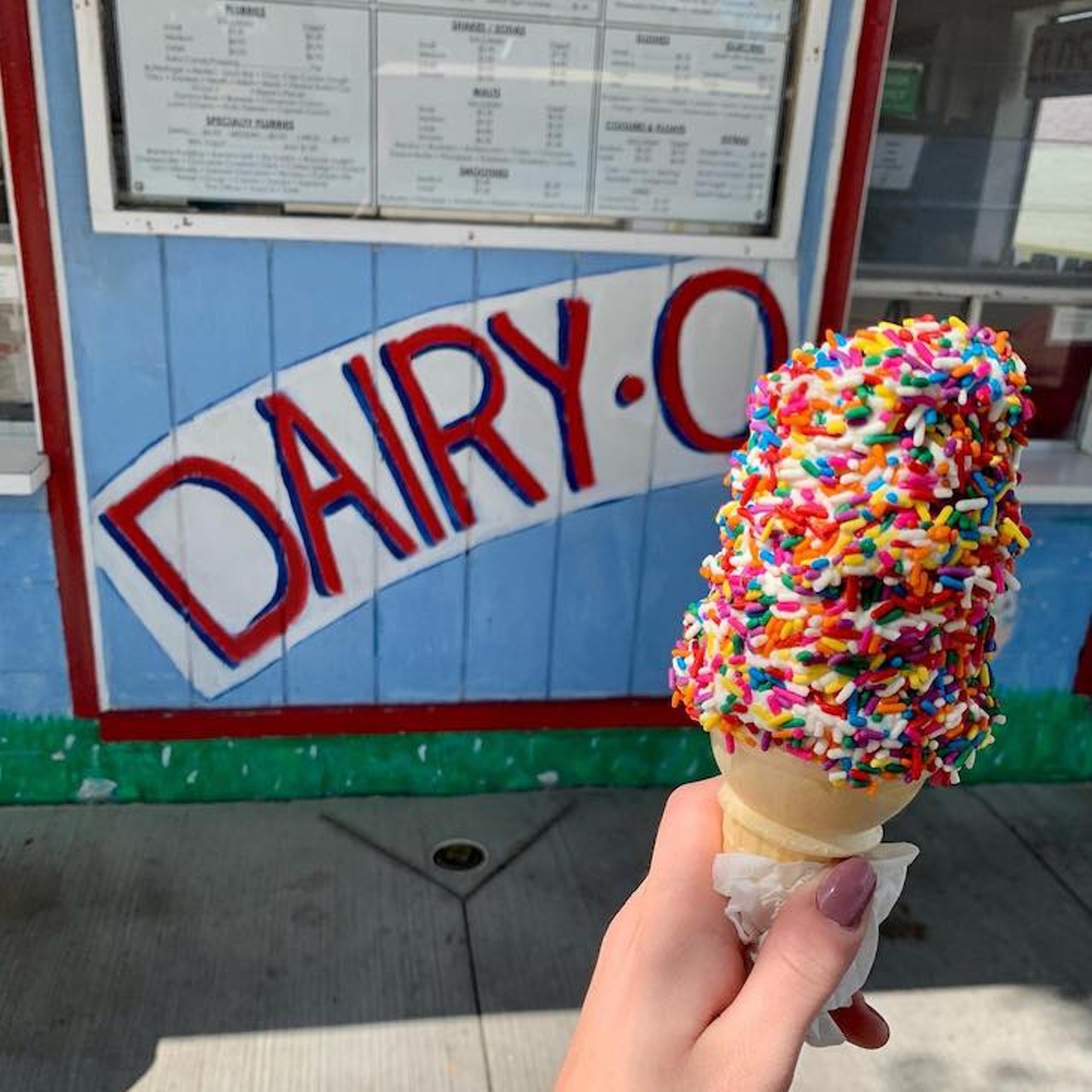 Dairy-O
208 S. Main St., Clawson; 248-916-7700 
Dairy-O is the  ice cream shop of your childhood dreams. Serving up cones, sundaes, floats, coolers, flurries, glaciers, slushies, and smoothies, all of which can be topped and drizzled upon.