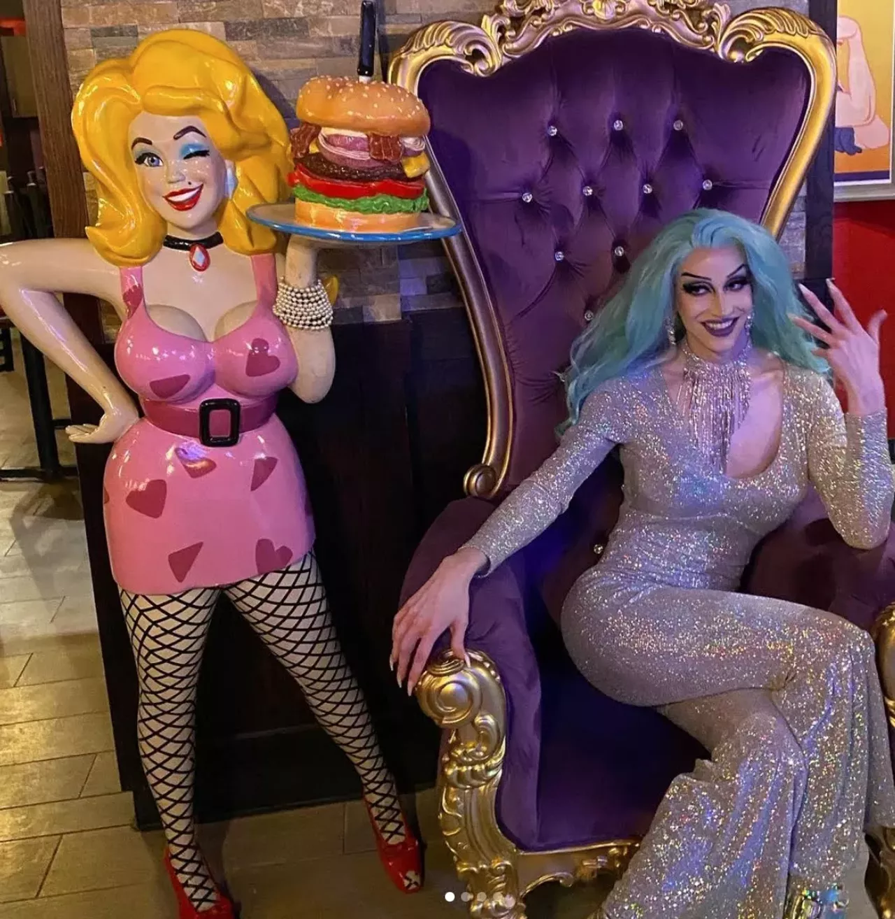 Jewel Jubilee (@jeweljubilee) Jewel Jubilee is the Glittering Gem of the Great Lakes. She’s also Bentley James’ drag daughter, so she’s learned from the best. Catch this up and coming queen performing around Ann Arbor, Ypsilanti, and beyond. Photo by Jewel Jubilee (@jeweljubilee)
