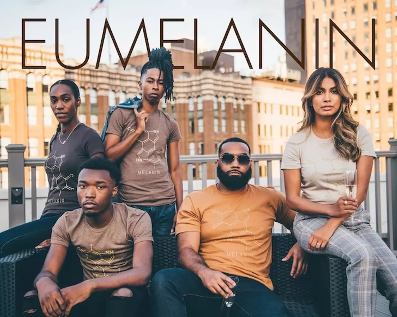 Eumelanin eumelanin.com Fashion brand Eumelanin&#146;s namesake comes from the most abundant type of melanin in brown and black skin and hair. Eumelanin was founded by a Detroit native &#147;to address issues of colorism and redefine what it means to be beautiful in every shade; combining Science, Self-love, and Style.&#148; Photo via Eumelanin/Facebook