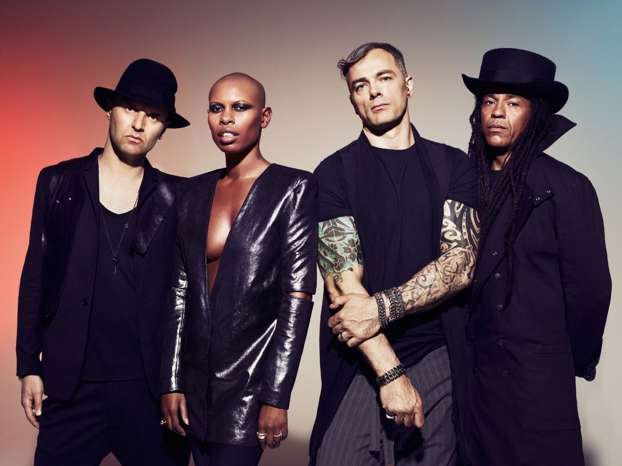 Skunk Anansie
Singer Skin was and is one of the finest front-women in rock n roll, while Ace remains one of music's nice guys and a great guitarist. They blended genres with beautiful abandon, and came out with a hard-hitting sound, Check out "Little Baby Swastikkka."