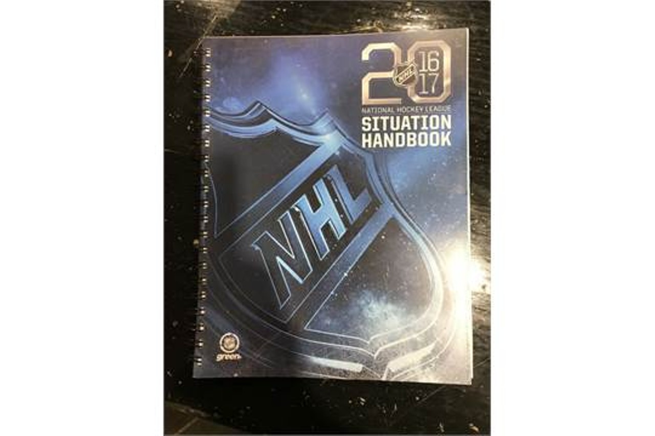 2016-2017 National Hockey League rules situation hand book.