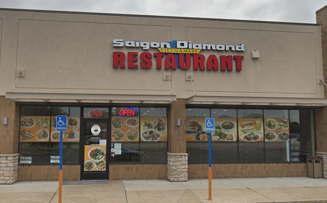 Saigon Diamond 
31075 John R. Rd., Madison Heights; 248-591-4941; gingerdeli.com
Casual, yes, but Saigon Diamond in Madison Heights specializes in affordable, traditional flavor-packed dishes including broth for, you guessed it, pho. One of their most popular dishes, Ph? T&aacute;i features rice noodles, sliced beef, and a balance of fresh herbs and spices. 
Photo via Google Maps