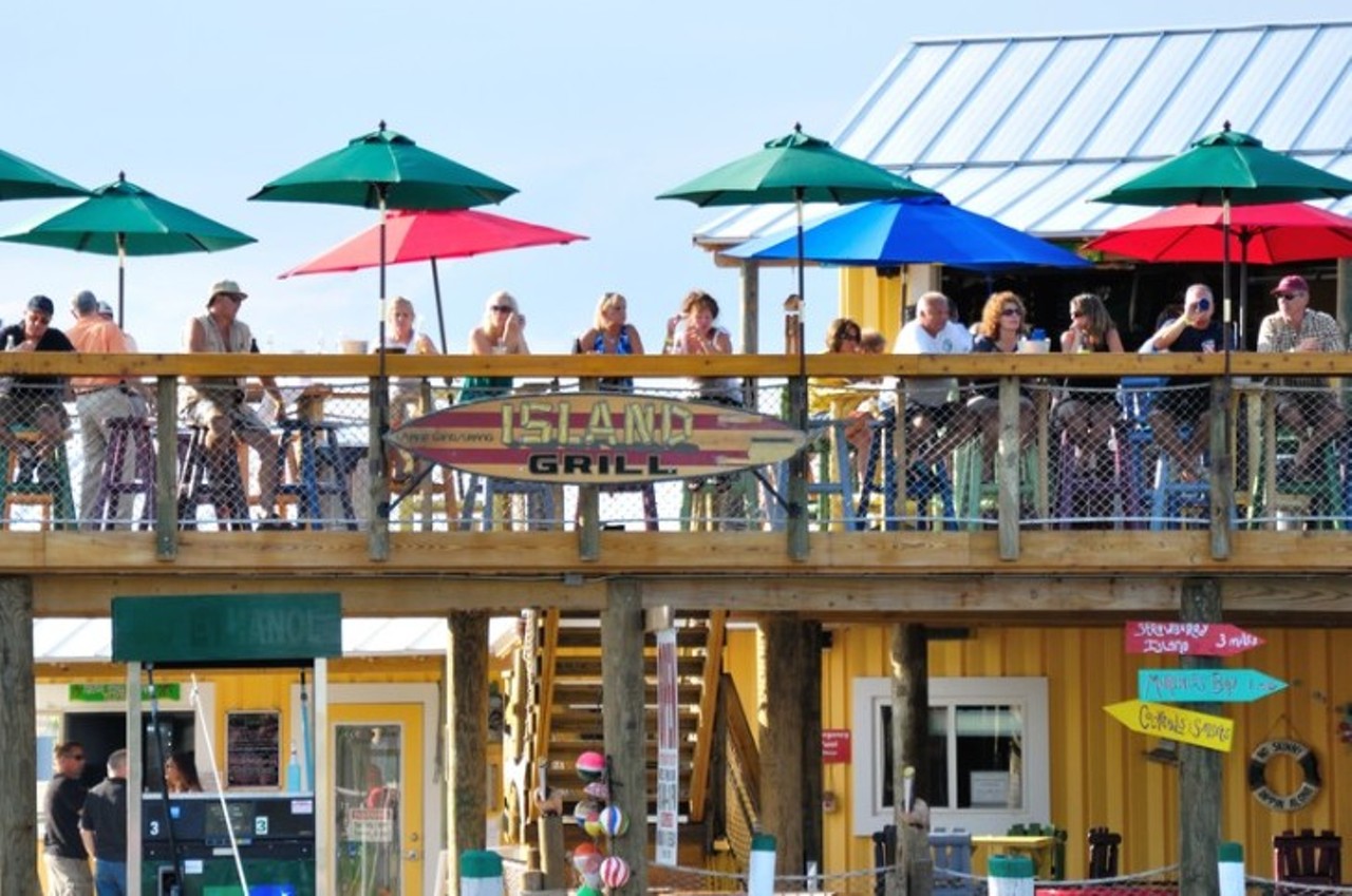Island Grill
8709 Dixie Hwy., Ira Township 
Dock your boat at this island hotspot and order their Perch Reuben sandwich or some crafty cocktails. Take your dinner from turf to surf with carryout options for boaters. 
Photo by Island Grill Facebook