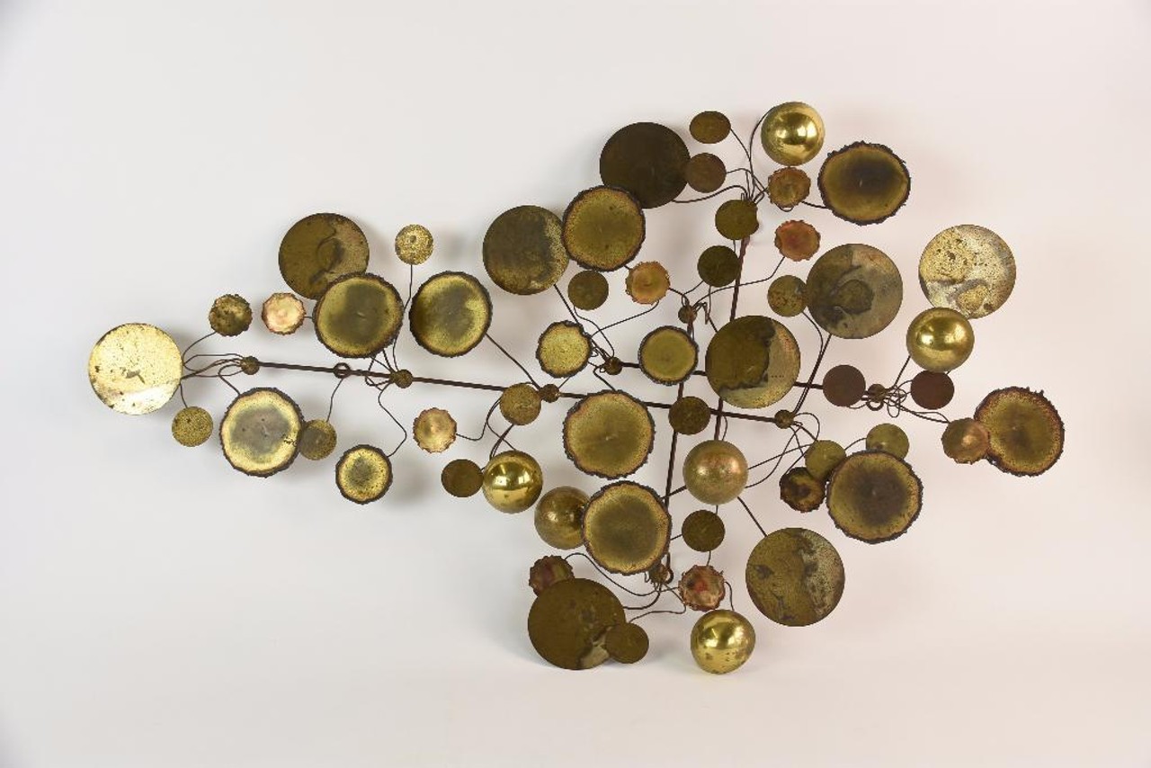 Raindrops in Brass by C. Jere, signed.