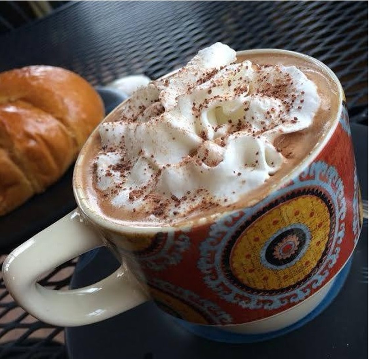 Cafe Con Leche - 4200 W. Vernor, Detroit ,br>
With a Latin-infused menu, Cafe Con Leche goes beyond the familiar with cinnamon-spiced Mexican hot chocolate and other rich hot chocolate drinks. $2.45-$4. (Photo via Facebook, At Cafe Con Leche)