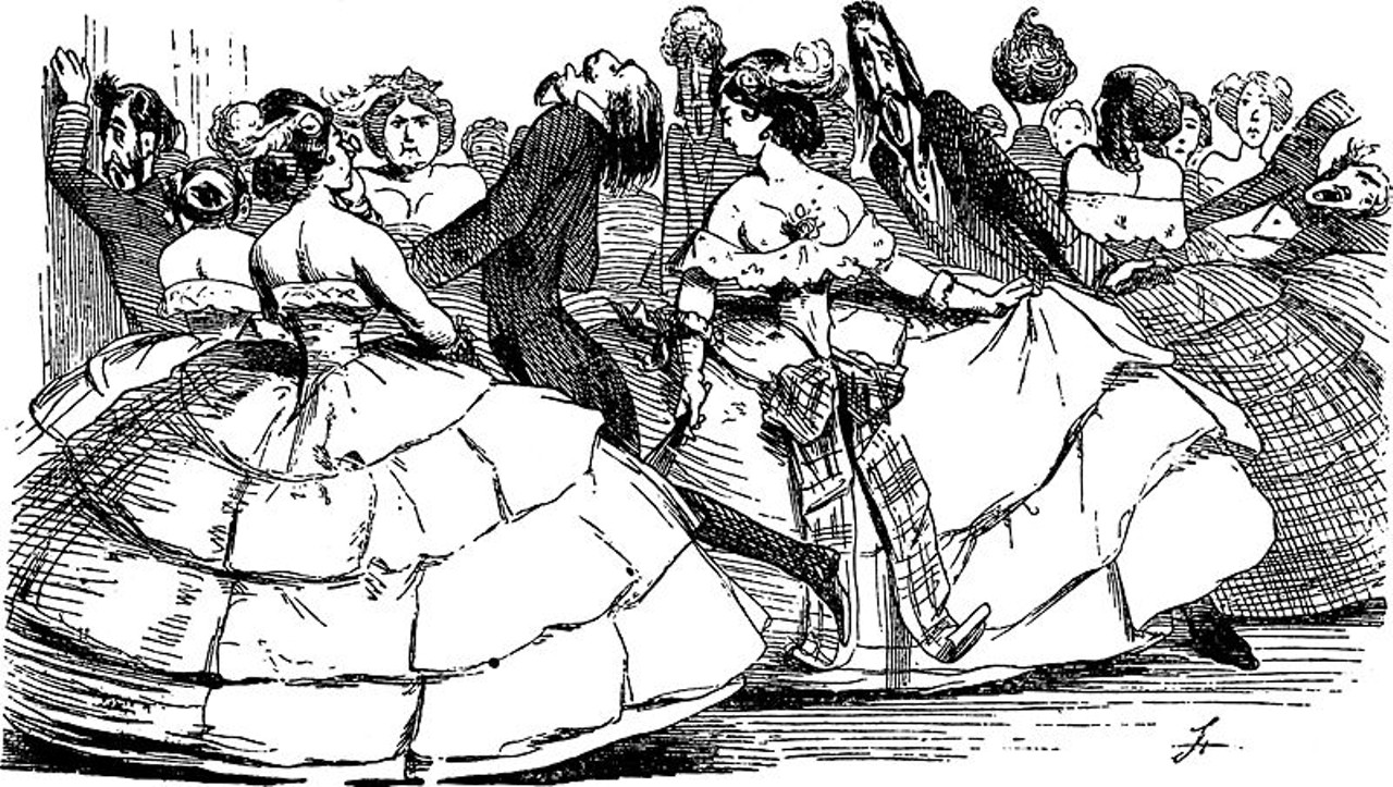 In Grand Haven, no person shall throw an abandoned hoop skirt into any street or on any sidewalk, under penalty of a five-dollar fine for each offense.
Those five dollars soon mount up if you have an old bag of hoop skirts.