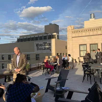 The Monarch Club - 33 John R St., Detroit One of Detroit's best brews and one of Rivertown's best views.The city's first public skyscraper rooftop bar, the Monarch Club offers a 13th-floor view of downtown&#146;s retail, theatre, and entertainment districts from its front and rear terraces. (Photo by Tom Perkins)