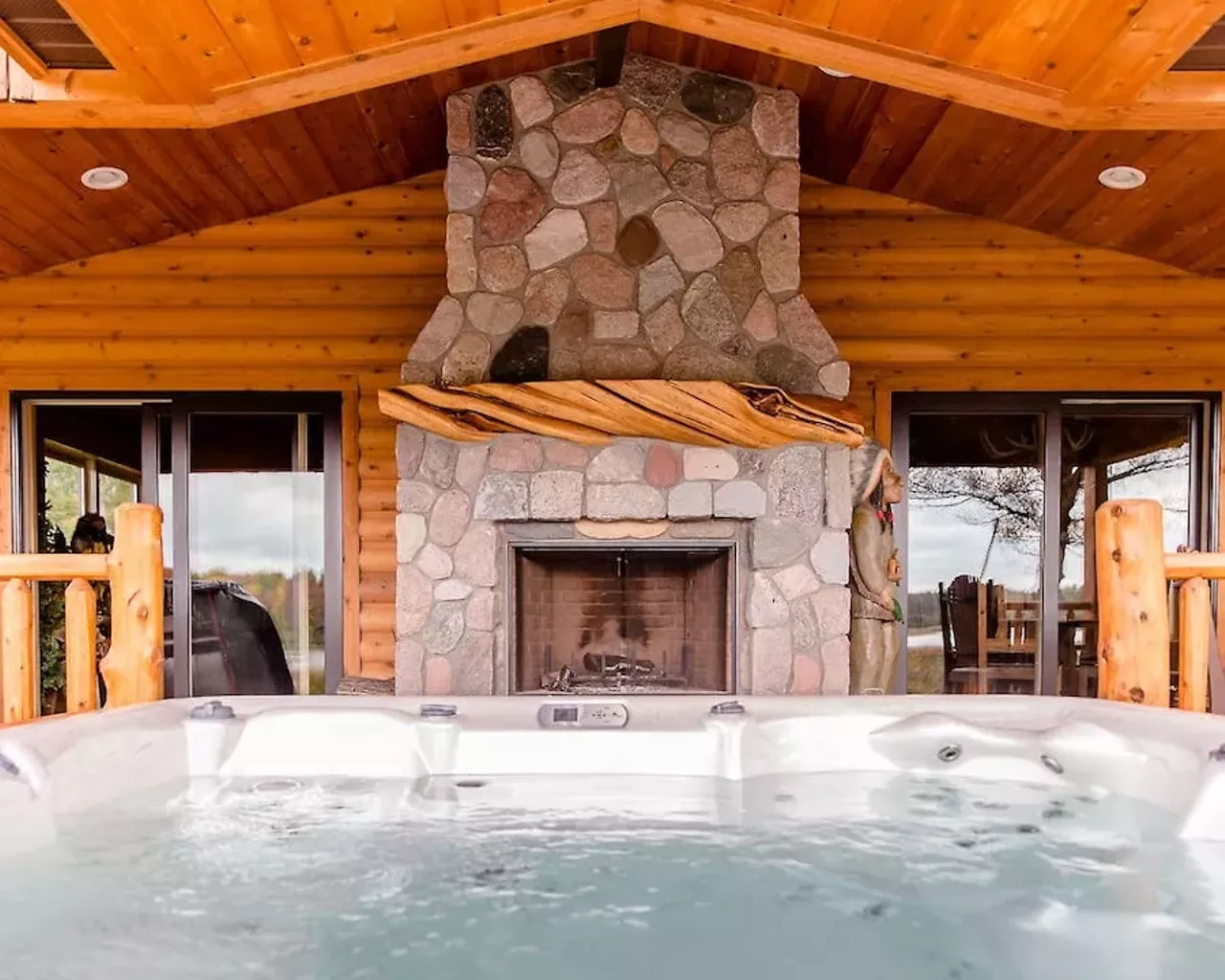 Take a staycation in a cozy Airbnb You really shouldn&#146;t be going on vacation right now. Just don&#146;t. If you need to get away, instead consider a closer-to home staycation. There are plenty of Airbnbs (airbnb.com) in cute and cozy cabins and cottages within driving distance of Detroit where you can have a low-key getaway, staying in, hanging out by a fireplace. Photo courtesy of Airbnb