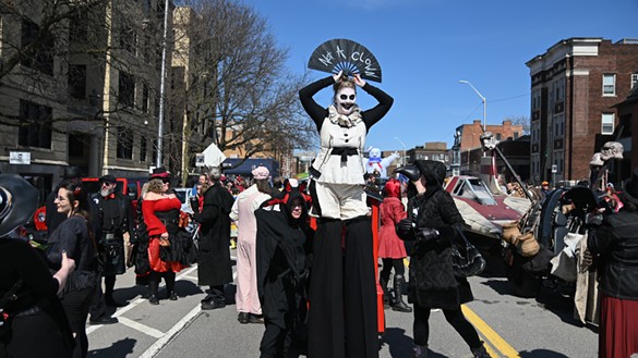 
March du Nain Rouge

When: March 24 at noon
Where: Canfield and Second (Midtown, Detroit)
What: An annual parade
Who: Detroiters
Why: Chase away the folkloric Nain Rogue in this tradition that started in 2010. Plus, it marks the beginning of spring.