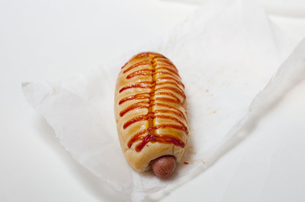 Hot dog doughnut.