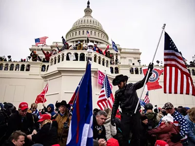 Pro-Trump supporters storm the U.S. Capitol following a rally with President Donald Trump on January 6, 2021 in Washington, D.C.