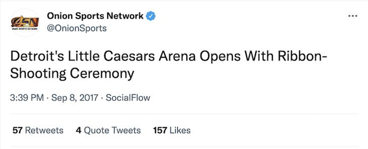 Detroit's Little Caesars Arena Opens With Ribbon-Shooting Ceremony
After much anticipation, Detroit&#146;s Little Caesars Arena officially opens in a ribbon shooting ceremony as the Mayor splits the ribbon on his fifth shot.