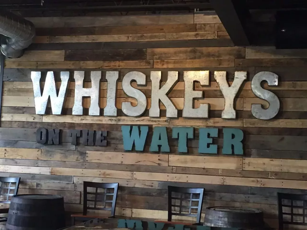 Whiskeys on the Water 2903 Biddle Ave., Wyandotte; 734-720-9738 Whiskeys on the Water serves a full menu including appetizers, sandwiches, burgers, and entrees. The two-story bar is located in the former Why Not? Costume shop on the corner of Biddle Avenue and Oak Street in downtown Wyandotte. In the summer, you can enjoy dinner and a cocktail on their streetside patio &#151; you&#146;ll be able to see the Detroit River from there. Photo via Yelp user Amanda M.
