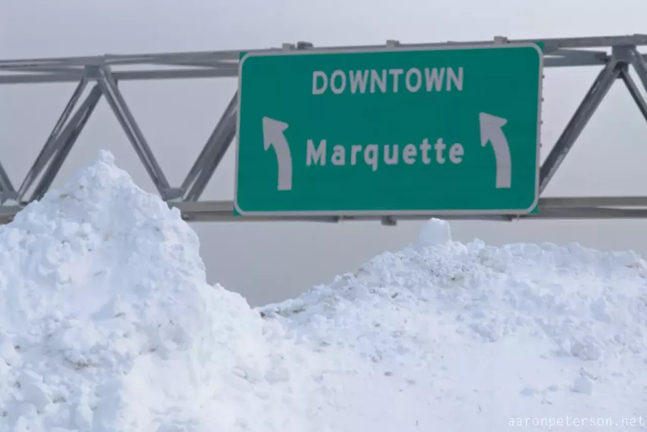  Knowing that no matter how bad the snow is, it's always worse Up North The snow never seems to end in places like Marquette and Houghton. We get three inches, they get 13. Photo via Travel Marquette Michigan