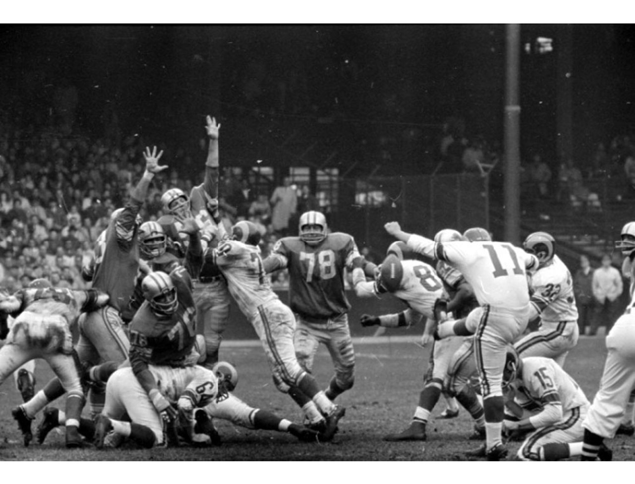 A 1961 game against Cleveland.