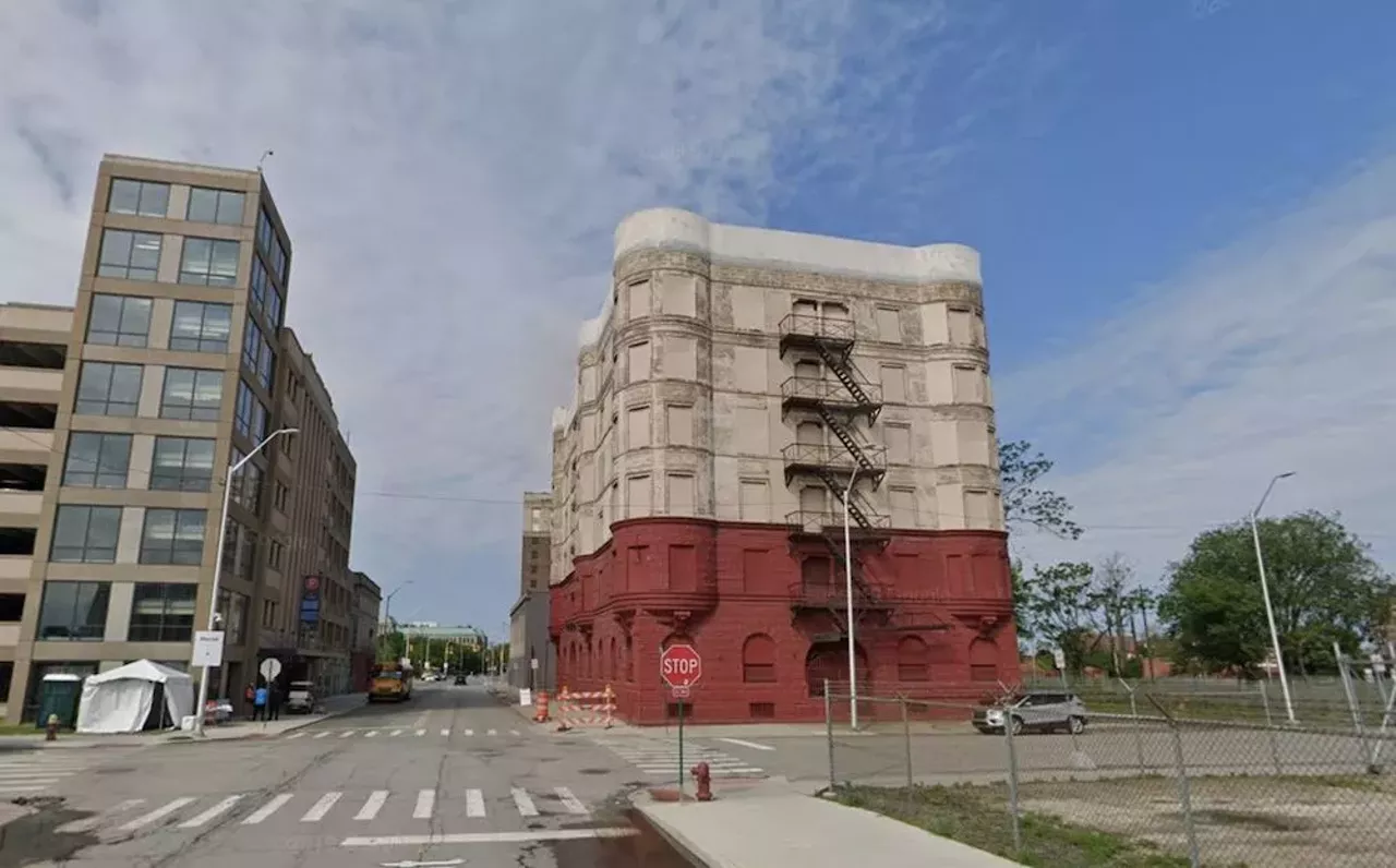 The Alhambra Building 100 Temple St., Detroit This apartment building along the Cass Corridor was built in the late 1890s. In 1905, a woman named Rose Barron allegedly poisoned 40 families, killing two people with arsenic biscuits she made. It is said that the two victims still haunt the area, which is now part of Little Caesars Arena's District Detroit renovation efforts. We have some bad bad news: you can&#146;t evict ghosts. Photo via The Alhambra Building/Google Maps