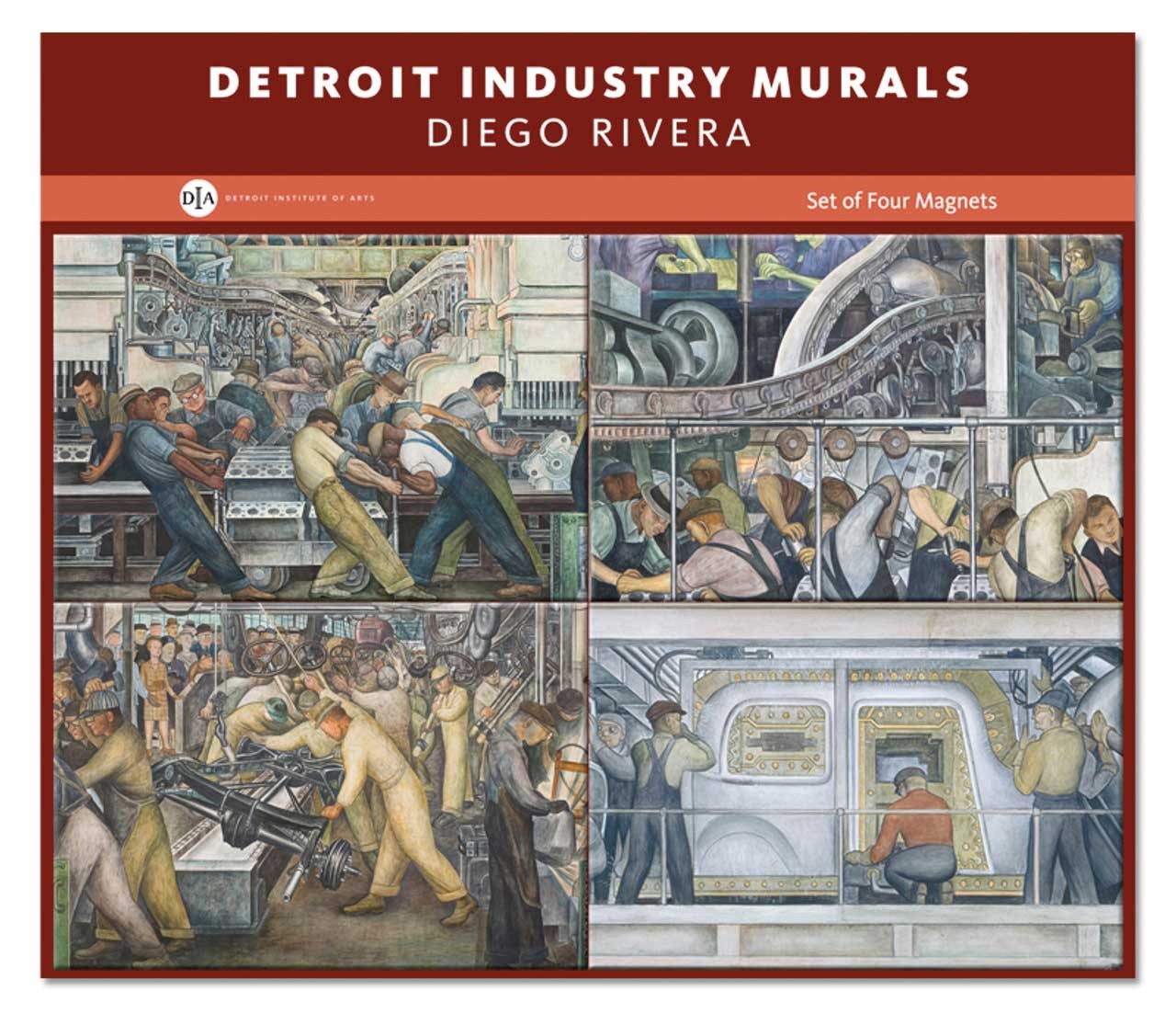 “Detroit Industry” magnet set
5200 Woodward Ave., Detroit; 313-833-7900; dia.org
Painted by the communist Mexican muralist Diego Rivera in 
the early 1930s, “Detroit Industry” is a powerful tribute to 
both the Motor City and workers of the world. Of course, 
residents of the tri-county area can see them in person for 
free, but this set of four magnets allows you to bring that 
magic into your kitchen. —Lee DeVito