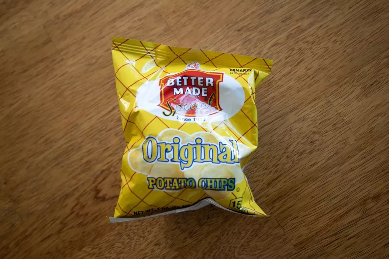 Better Made chips A Detroit staple since 1930, Better Made is the only left of over 20 potato chip companies started in Detroit. What to wear: You could tape chip bags to your body, or you can wear all yellow or red with a Better Made logo painted on you. Be creative. How to act: Crunch really loud all night long. People will love it. 