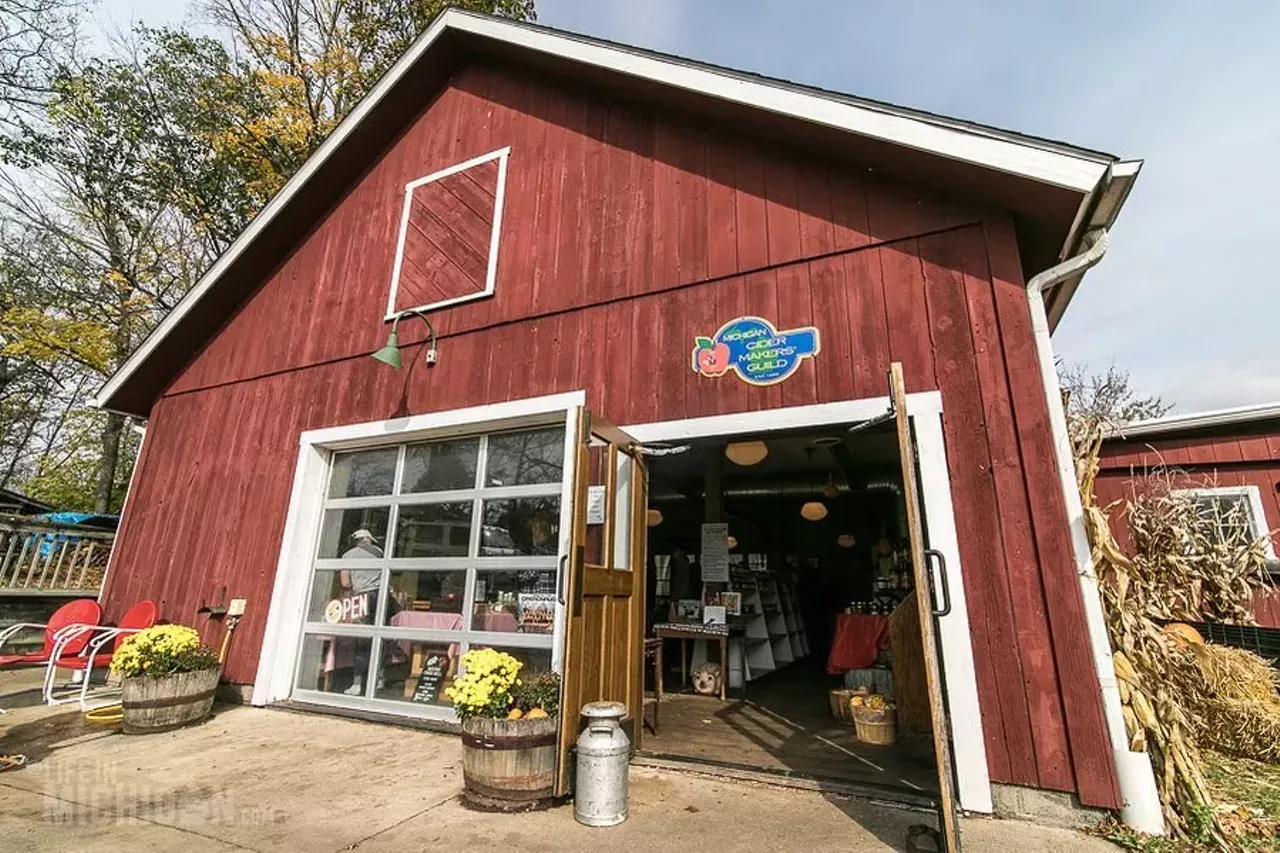 Dexter Cider Mill 3685 Central St., Dexter; 734-426-8531; dextercidermill.com As the oldest operating cider mill in Michigan, the Dexter Cider Mill runs along the Huron River as visitors are able to enjoy cider, caramel apples, doughnuts, and other fresh fall treats. Its traditional-style gives visitors a piece of history that this family-owned mill lives by. Photo via The Dexter Cider Mill / Facebook