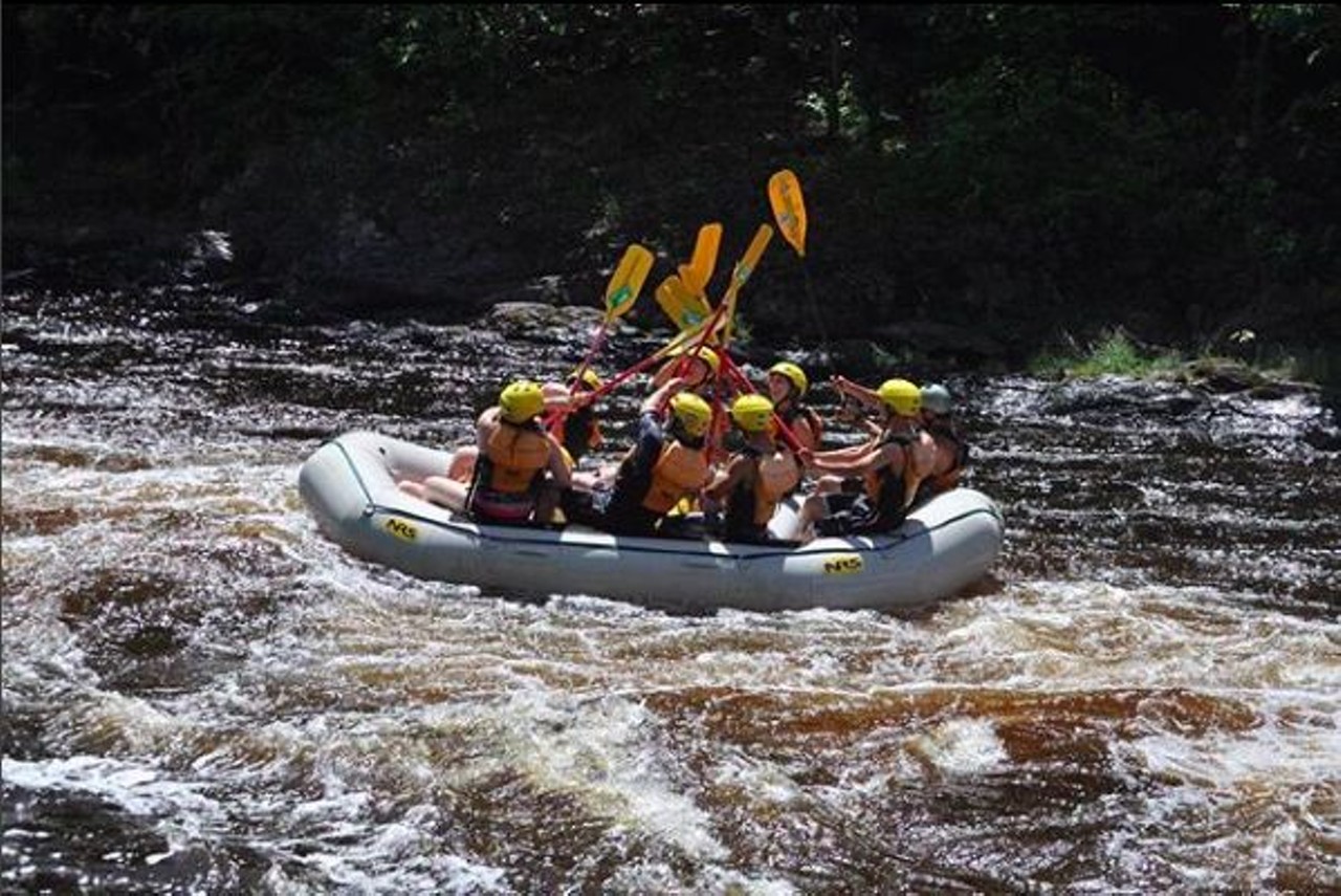 Northwoods Adventures
Iron Mountain
Northwoods Adventures offers the ultimate rafting trip down the Menominee River. The half day trip takes you over rapids that are sure to get your heart pumping. If you are looking for a calmer adventure, try SUP (stand up paddleboard) yoga on the waters of the Upper Peninsula. 
Photo via IG user @caseyhansley