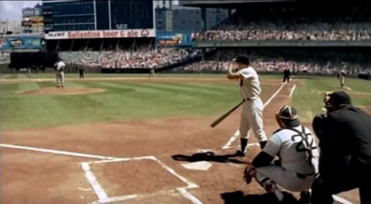 61* (2001)
Though this sports drama tells the story of Thomas Jane and Mickey Mantle&#146;s mission to beat Babe Ruth's 1927 single-season home run record of 60 during the New York Yankees&#146; 1961 season, it was filmed in Detroit, with the former Tiger Stadium standing in as both itself and, thanks to some post-production magic, Yankee Stadium. (It even gets a credit as &#147;playing&#148; Yankee Stadium in the film&#146;s ending credits.)
Photo via HBO Films/Warner Bros.Television Distribution