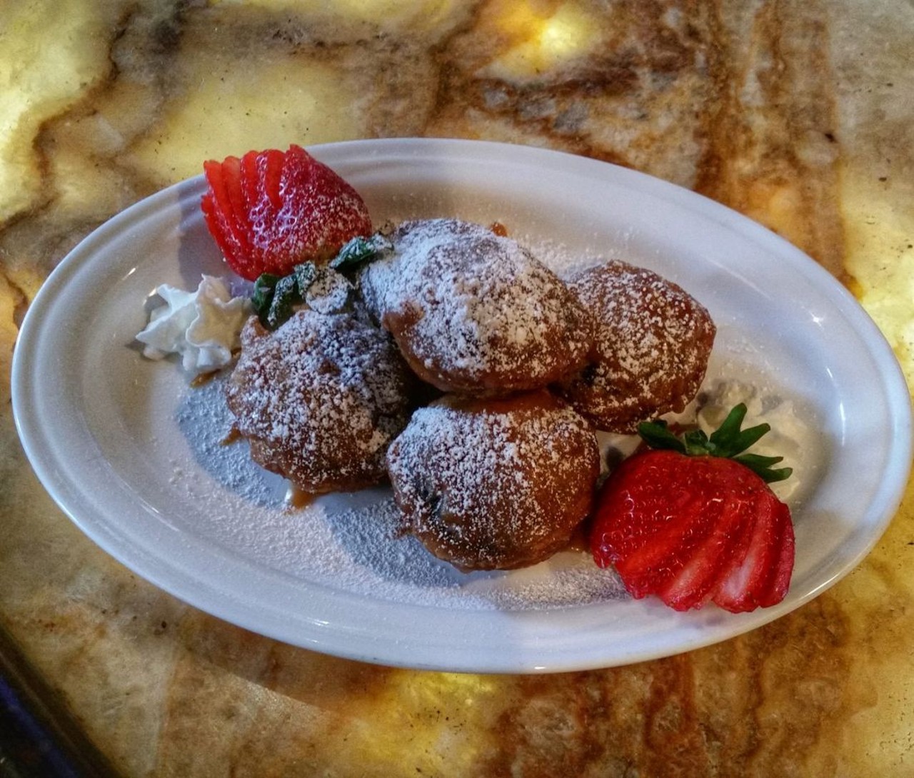 Fried Oreos
Downtown Louie&#146;s
30 Clifford St., Detroit
Get your sweet tooth ready, Downtown Louie&#146;s heard the audience loud and clear and brought fried Oreos to the table. America&#146;s classic cookie, but with an even more American, deep-fried twist. 
Photo via  Downtown Louie&#146;s Lounge / Facebook 