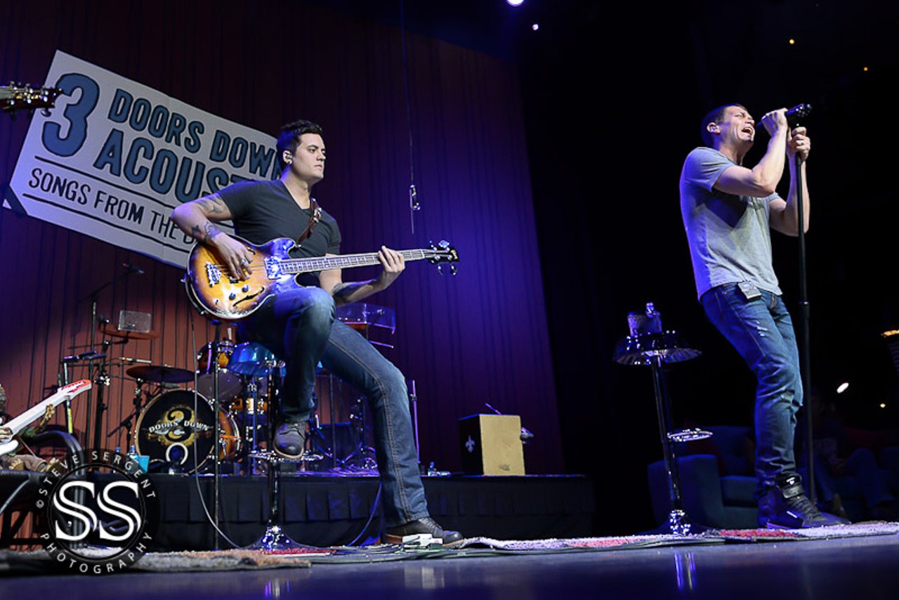 26 photos from 3 Doors Down's acoustic set at MotorCity Casinos Sound Board