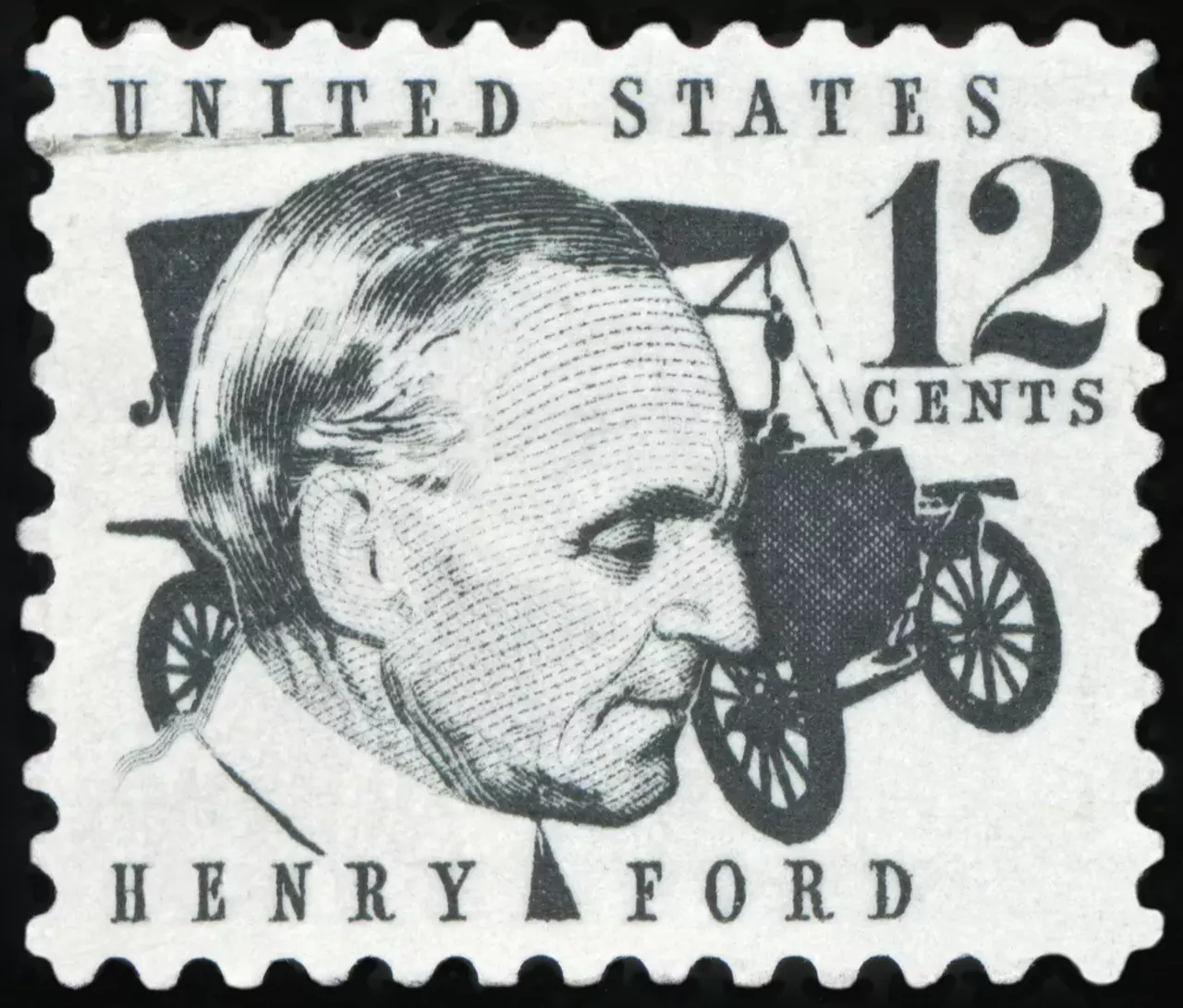 Henry Ford The industrialist and founder of Ford Motor Company is one of Michigan&#146;s most well-known residents. He was a proponent of the assembly line and is remembered for turning the automobile from a luxury indulgence into an affordable necessity. After his death in 1947, Ford was buried in the Ford Cemetery in Detroit. Photo via MM Photos / Shutterstock